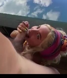 Shanin Blake Porn – POV Blowjob BF Outdoor