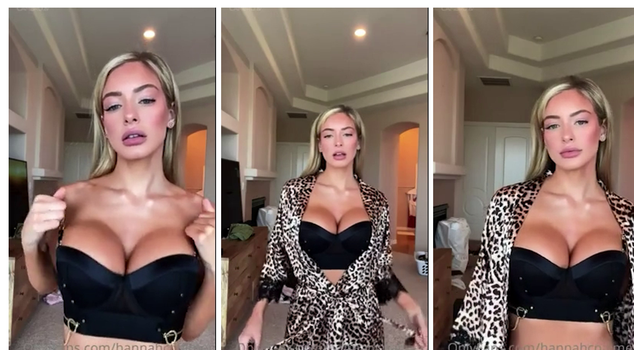 Hannah Palmer Nude Black Lingerie Strip Onlyfans Video