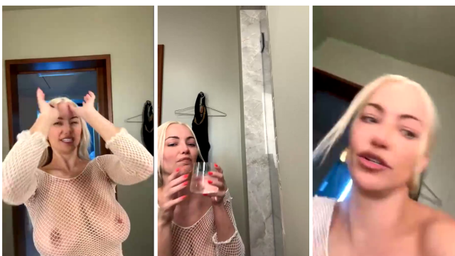 Lindsey Pelas White Outfits Livestream Video