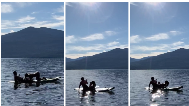 Mathema Kitten Has Sex With Boyfriend On SUP Boat